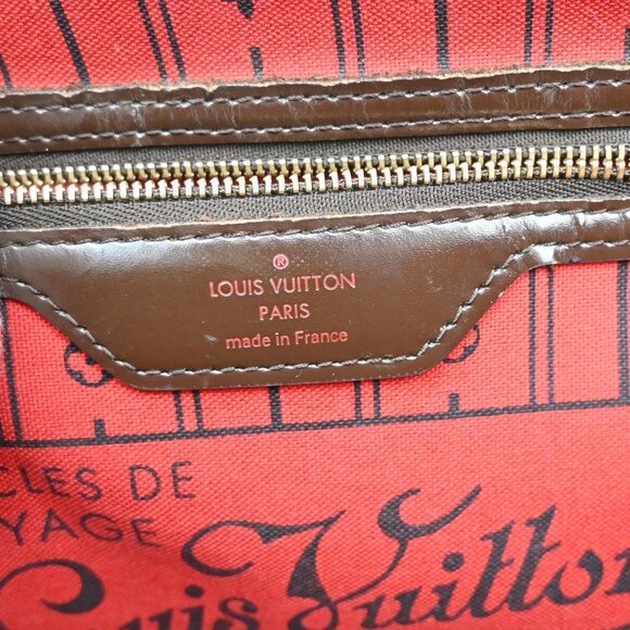 LOUIS VUITTON Neverfull PM Shoulder Tote Bag Damier Leather Brown N51109 14KB393 - Picture 15 of 16